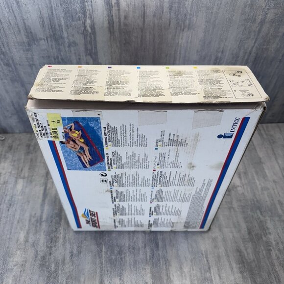 Intex Sport Set Inflatable Camping Mat Air Mattress Double 78x 51 Fabric Rayon - Picture 4 of 11